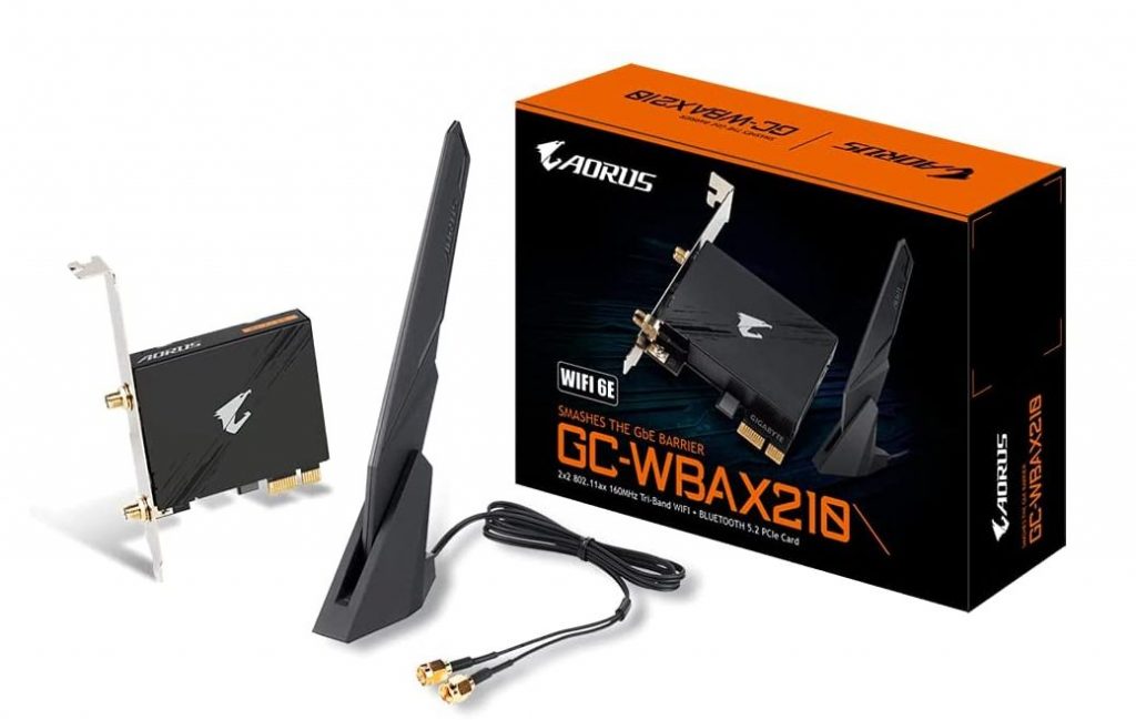 GIGABYTE WiFi 6E GC-WBAX210 (2x2 802.11ax/ Tri-Band WiFi