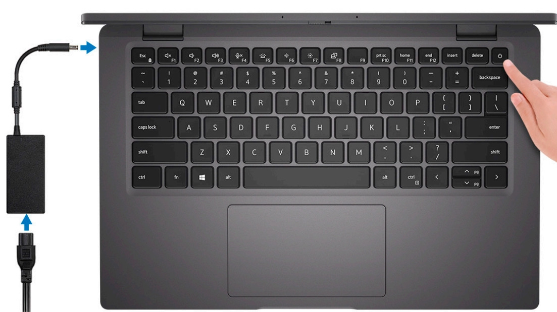 Power Button on a Dell Laptop